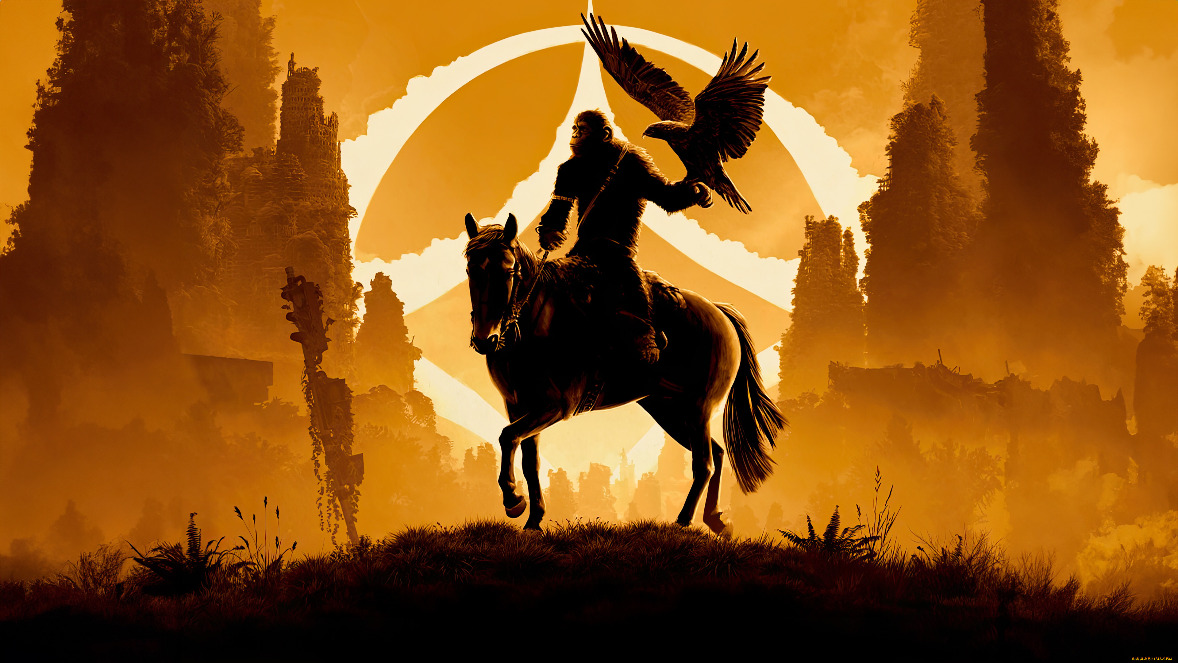 kingdom of the planet of the apes  ,  2024 , , ,  , , , , , , , artwork
